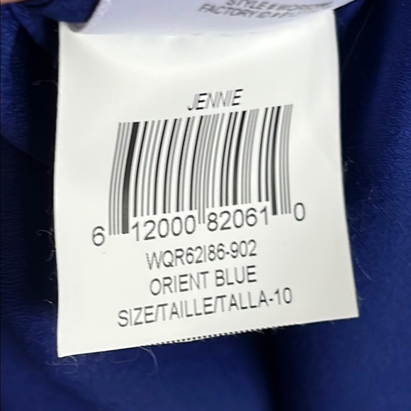 Women's BGBG Maxazria dress, orient blue, lace, knee length, dressy flowy short - Picture 15 of 16